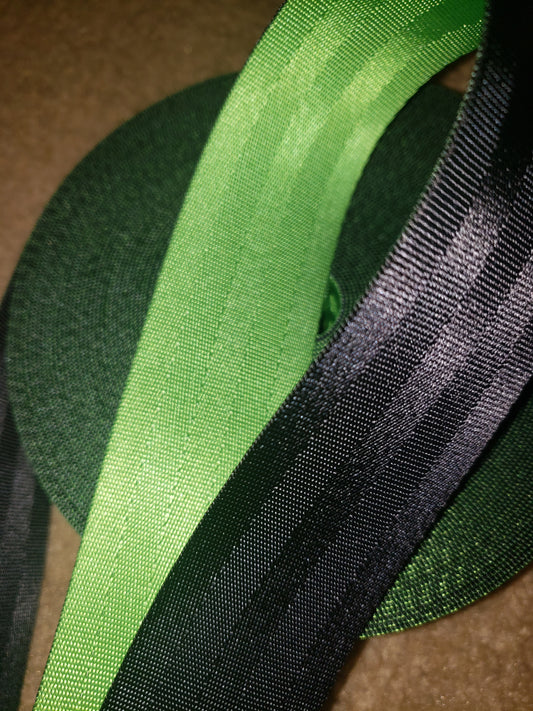 Duo webbing Green/Black (1.5")