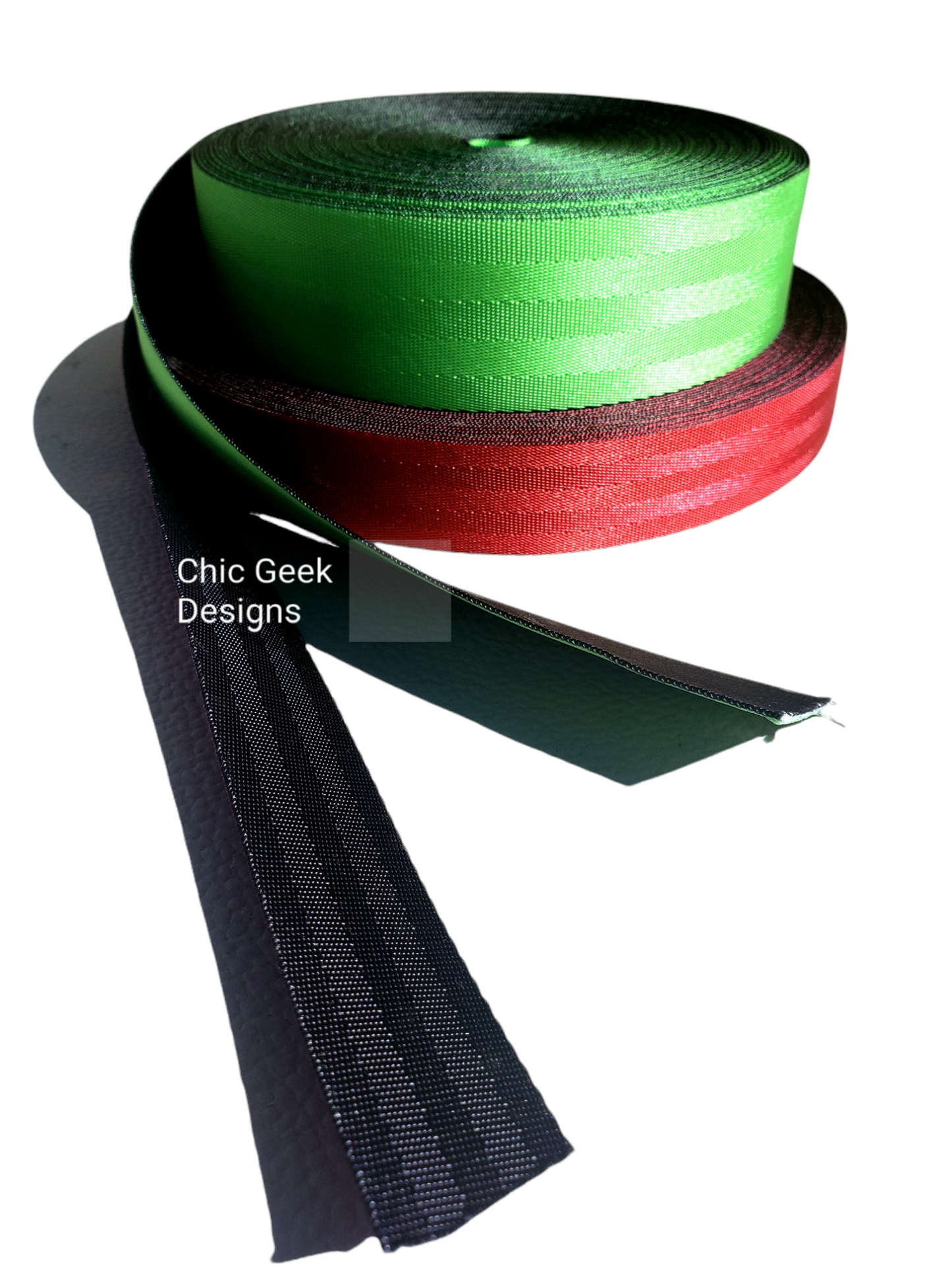 Duo webbing Green/Black (1.5")