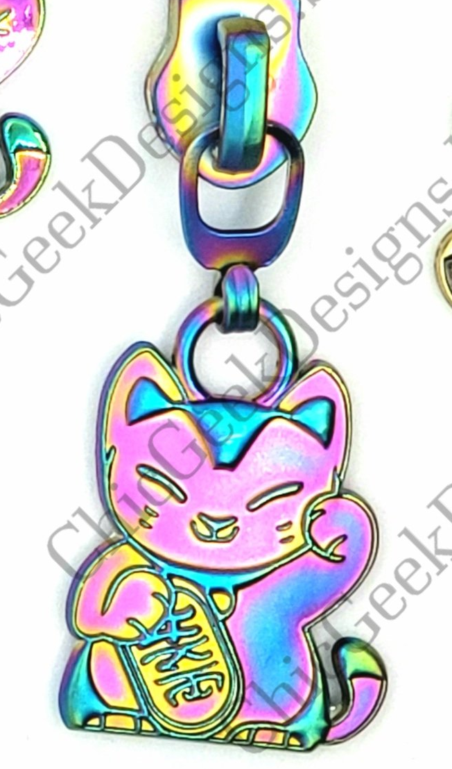 Zipper Lucky Cat *