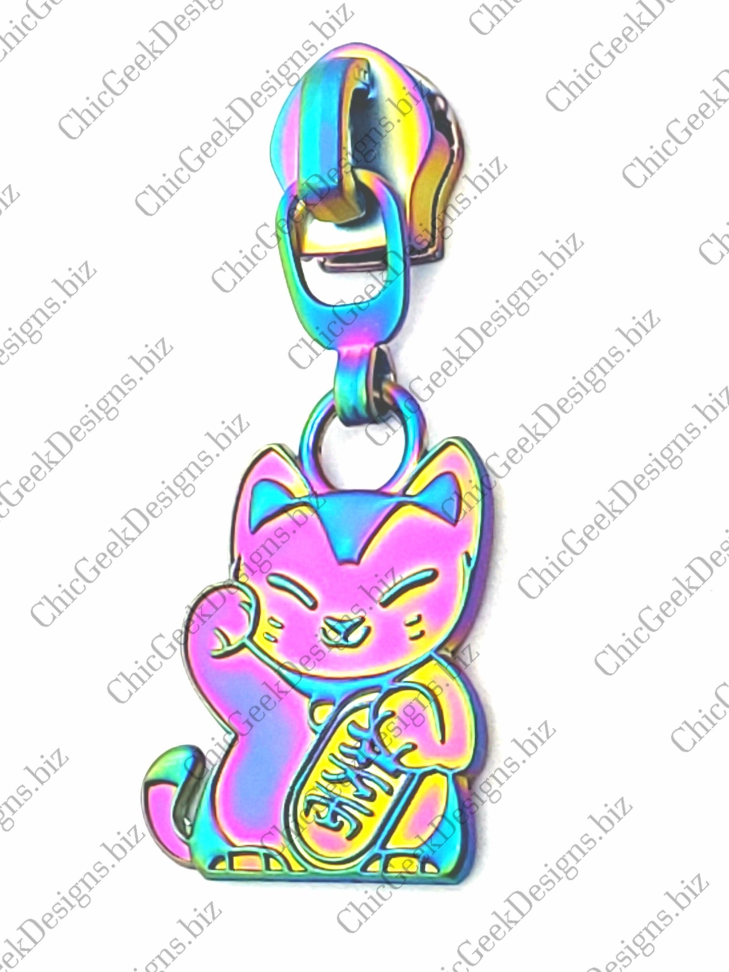 Zipper Lucky Cat *