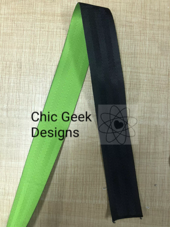 Duo webbing Green/Black (1.5")